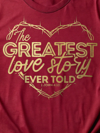 THE GREATEST LOVE STORY - METALLIC GOLD